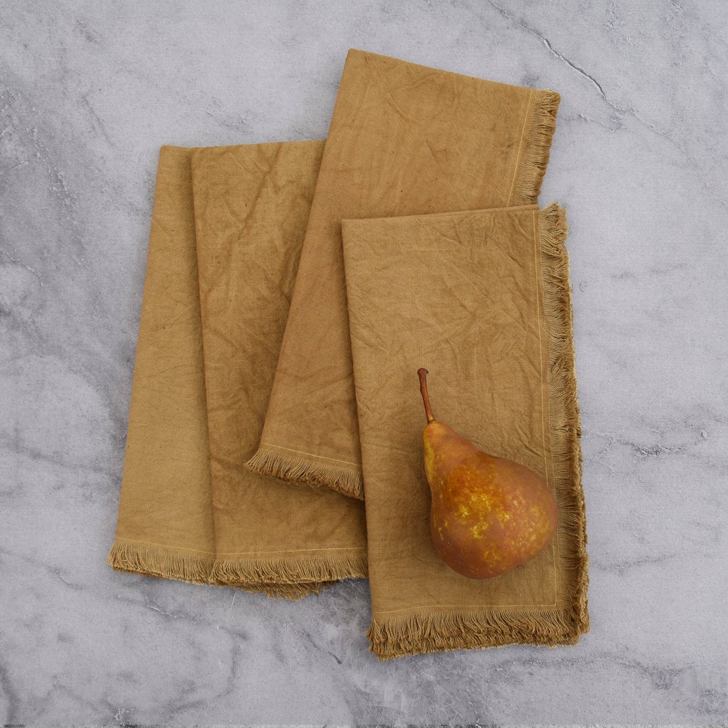 Camel Cotton Napkins (Set of 4) by CECILIADENADIE studio