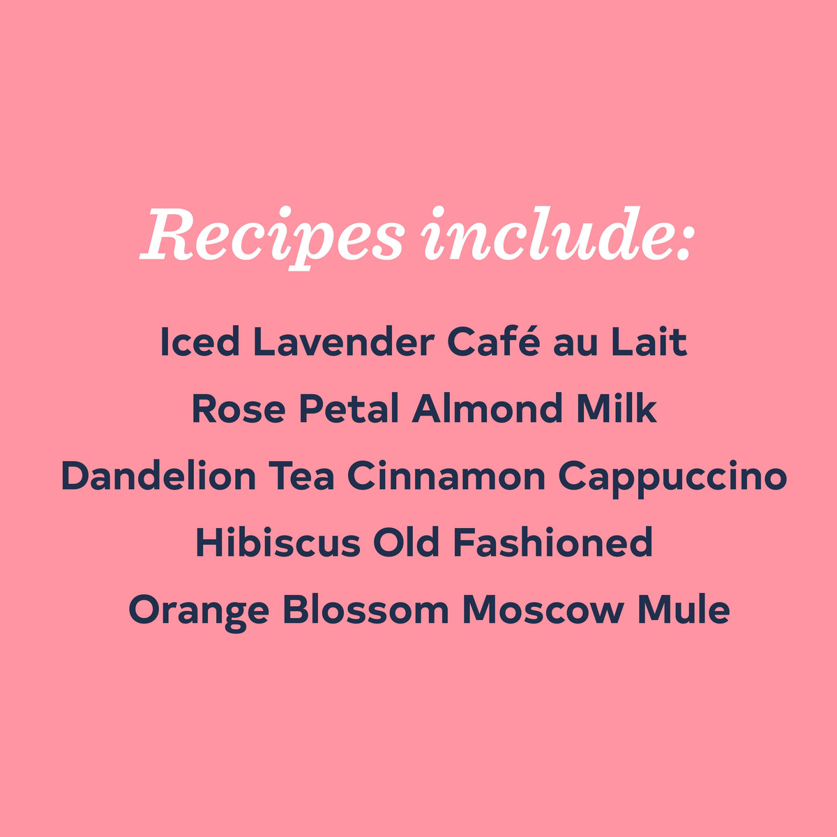 Floral Libations