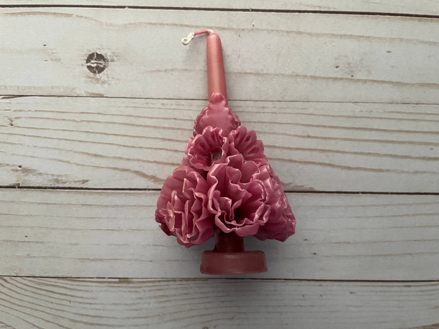Mauve Oaxaca Marigold Day of the Dead Candle