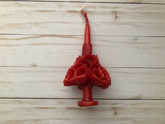 Terracotta Oaxaca Marigold Day of the Dead Candle