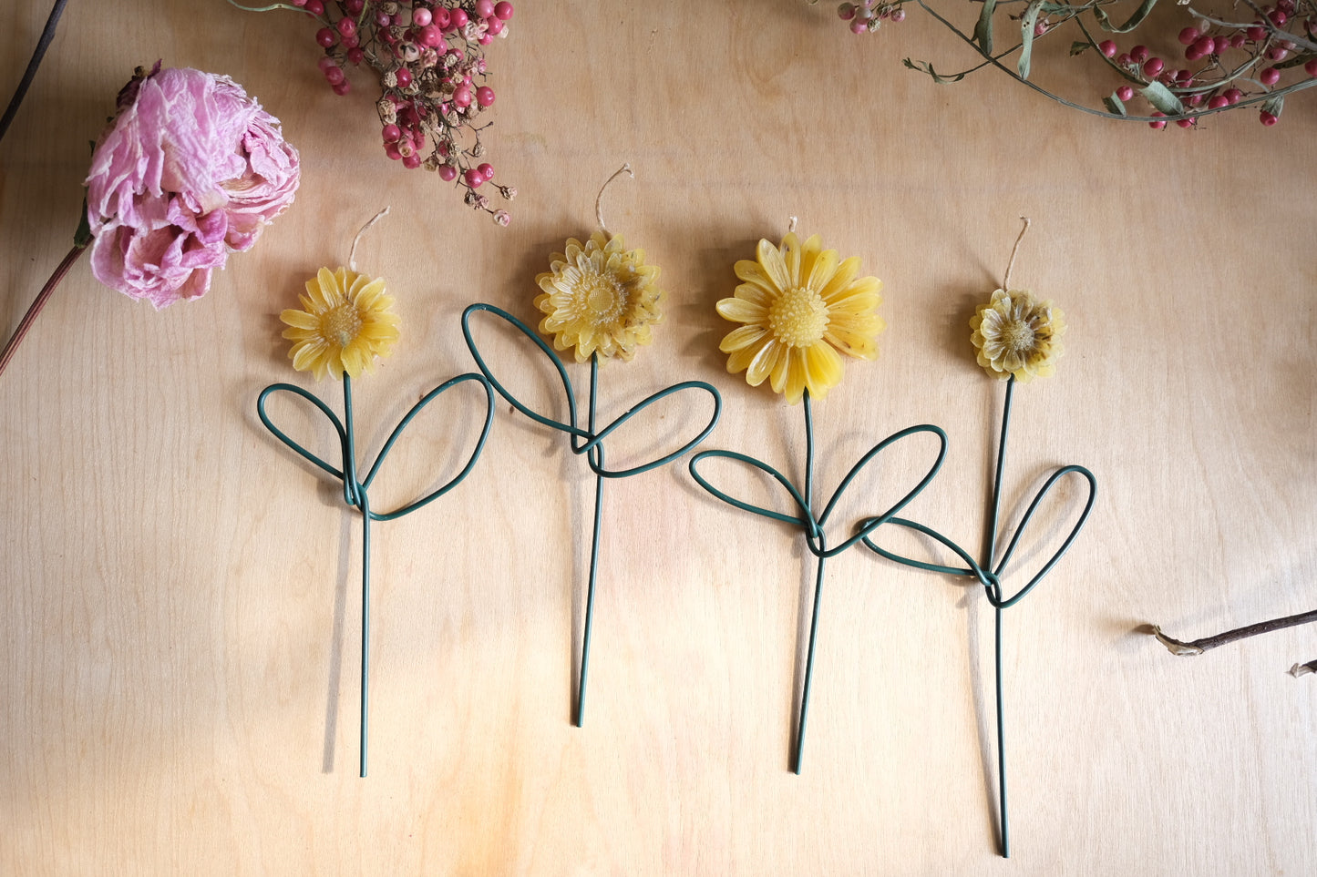 Flower candles