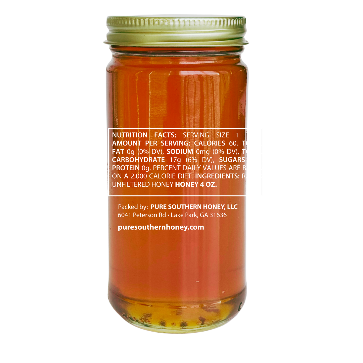 Honey 8 oz. (12 Jars) Raw, Unfiltered, and Unheated