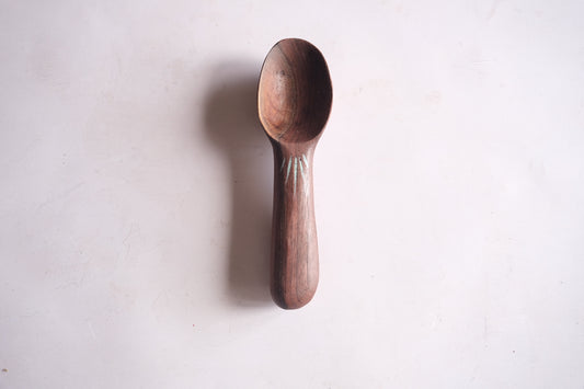 Walnut ice cream scoop