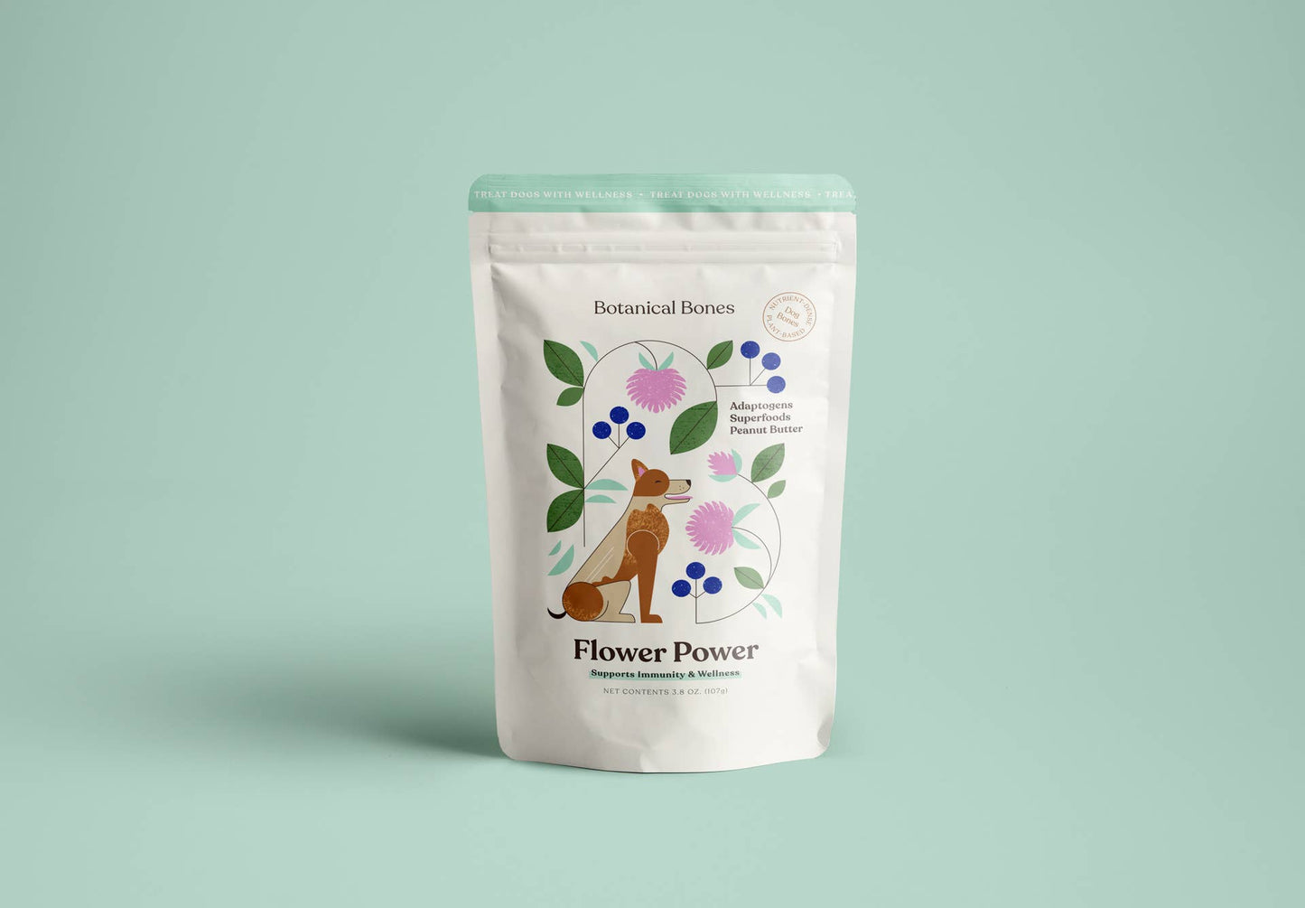 Flower Power Cookies - All Natural, Organic Dog Treats,