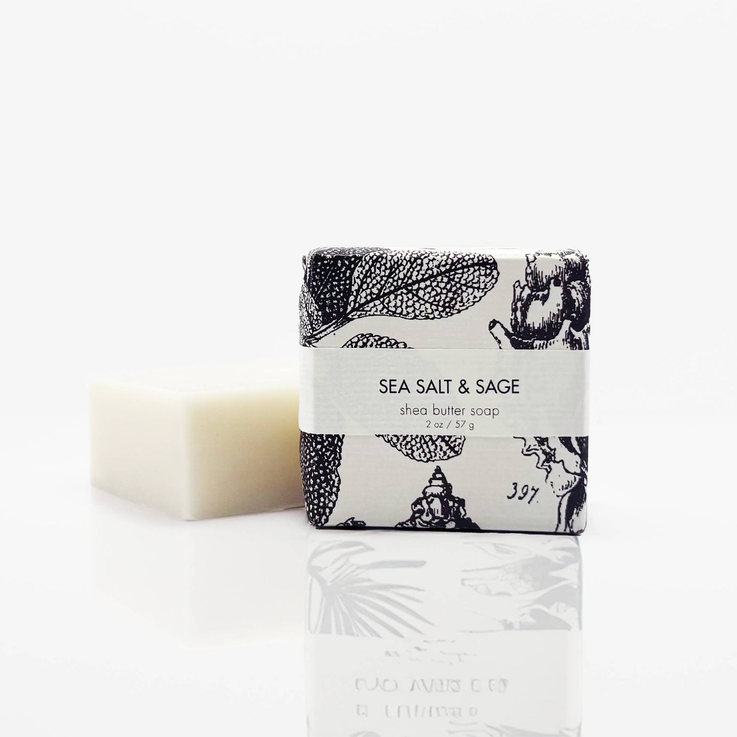NEW Sea Salt & Sage - Petite Shea Butter Guest Soap