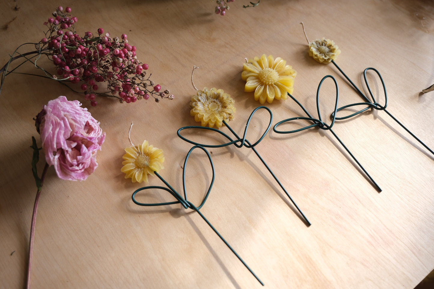 Flower candles