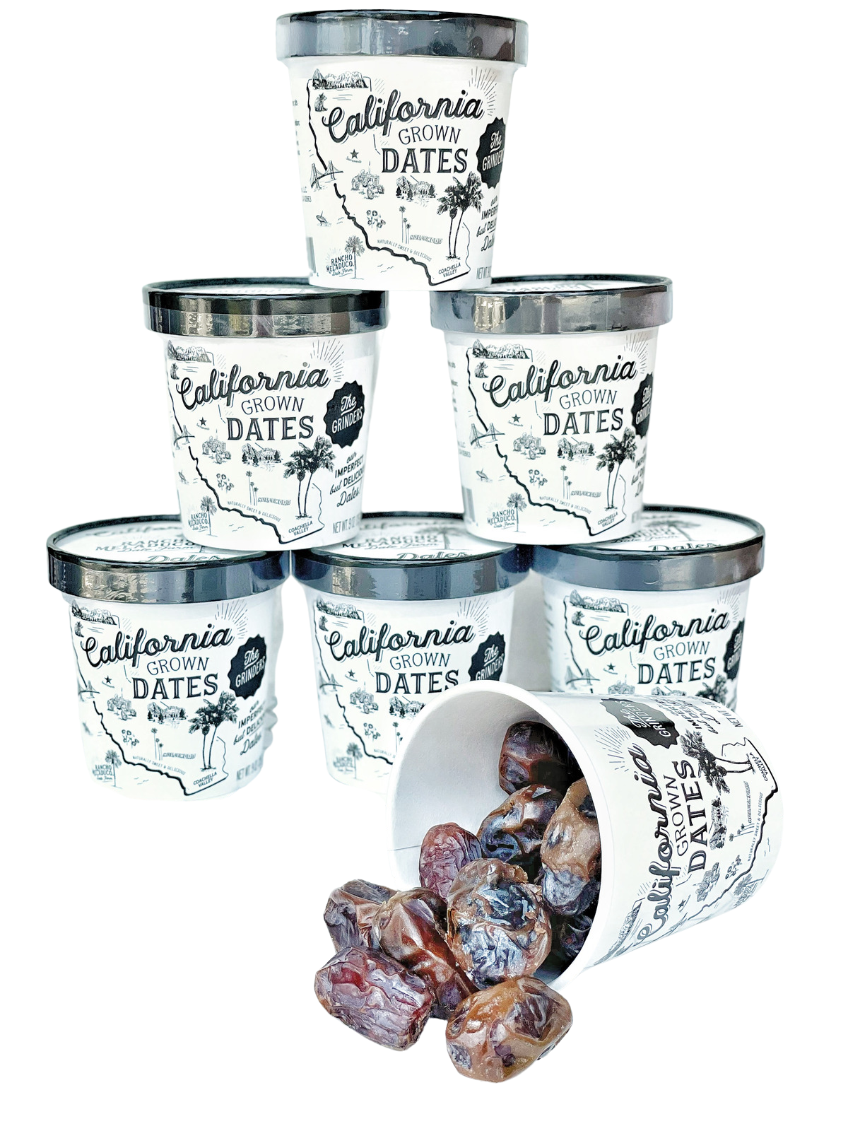 "The Grinders" - 9 oz. cup of the imperfect Medjool Dates,