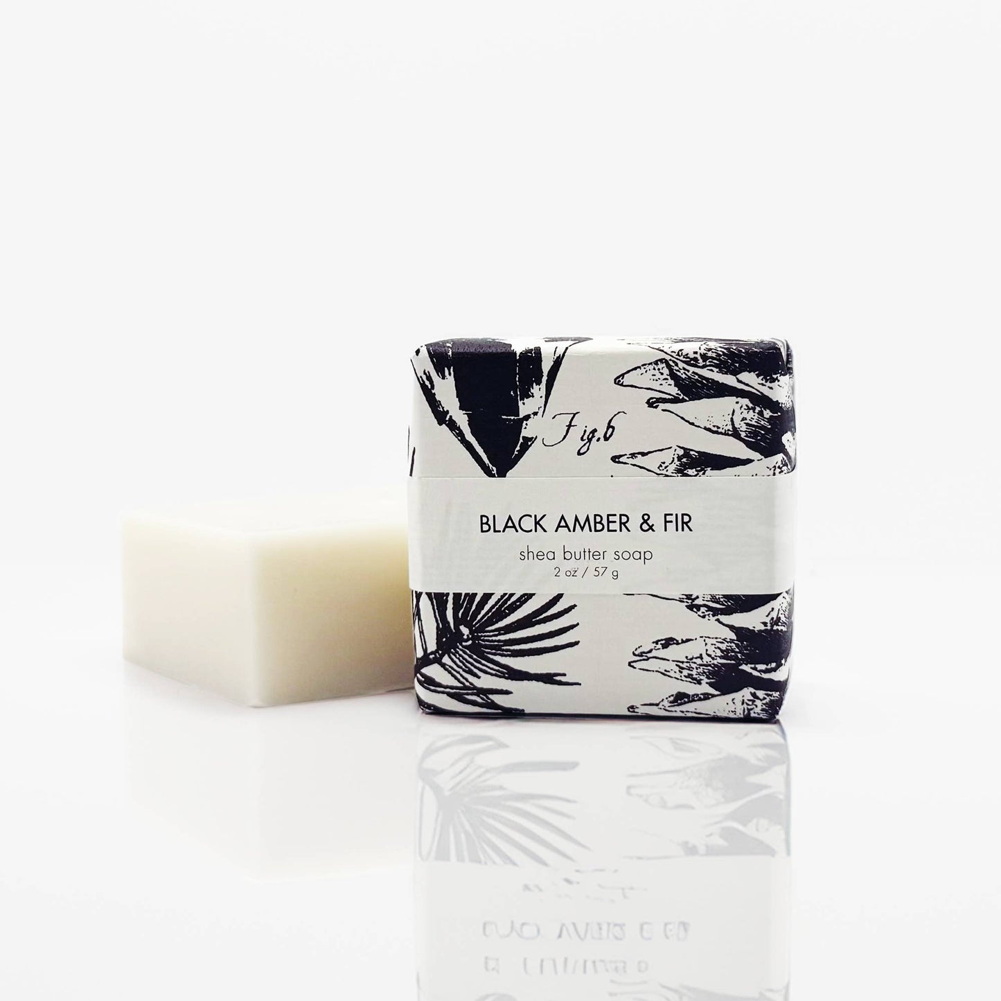Black Amber & Fir - Petite Shea Butter Guest Soap