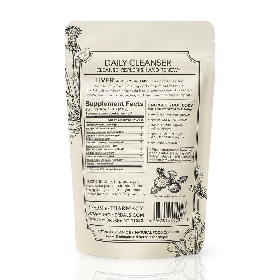 LIVER VITALITY Greens | Daily Cleanser