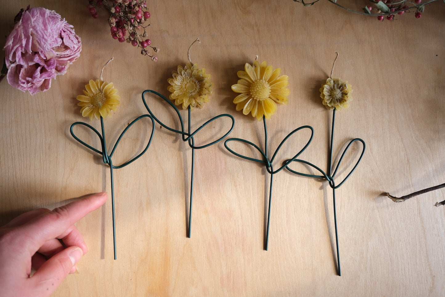 Flower candles