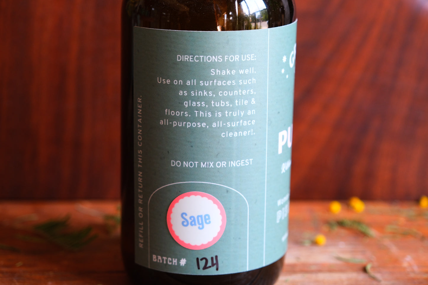 Green go all purpose sage bottle