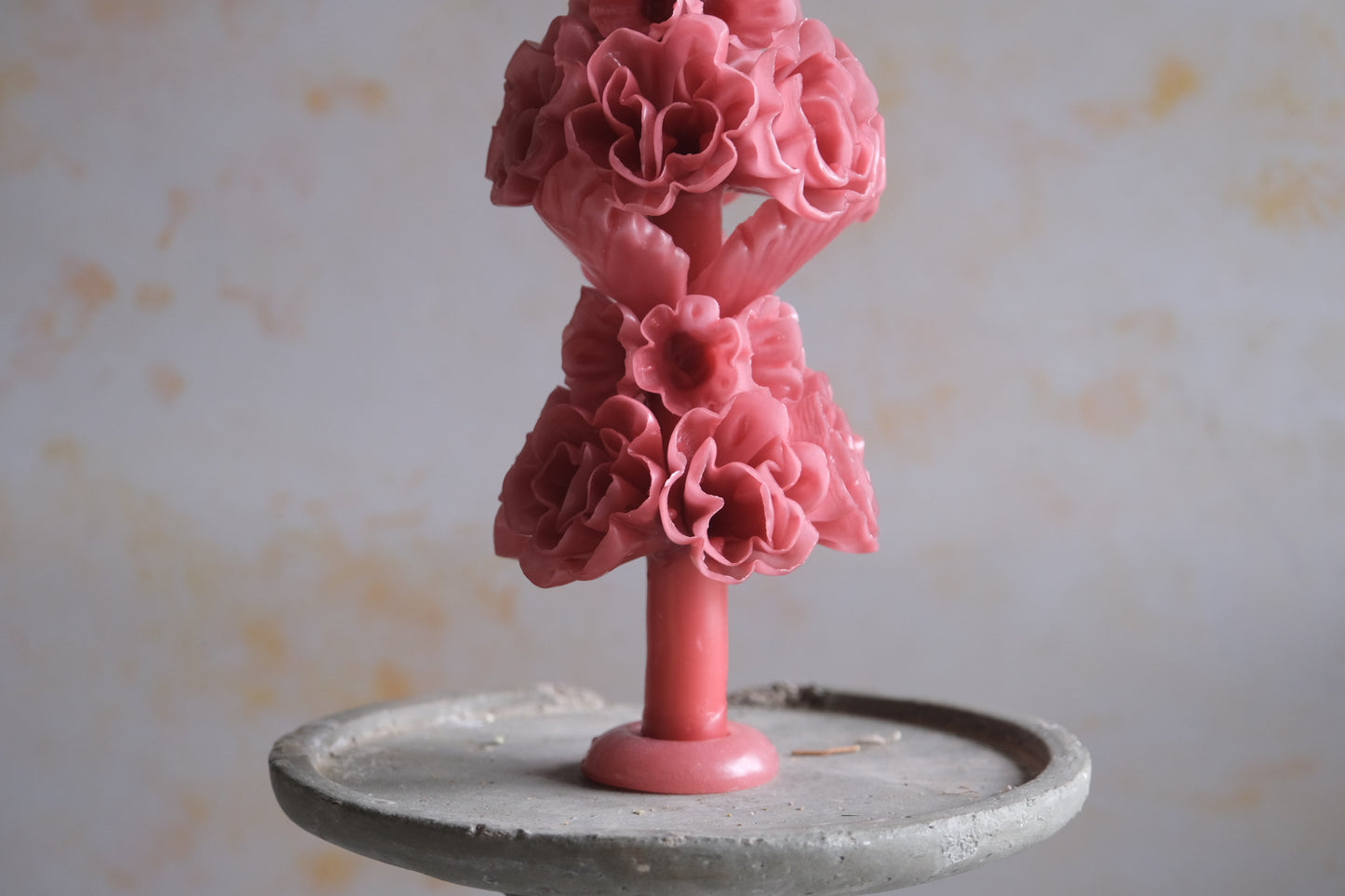 Oaxaca flora candle: salmon