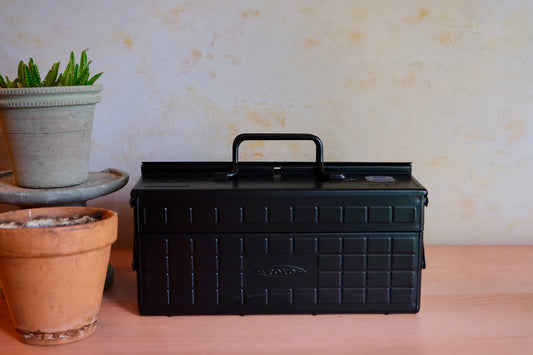 TOYO tool box with upper shelves: Black