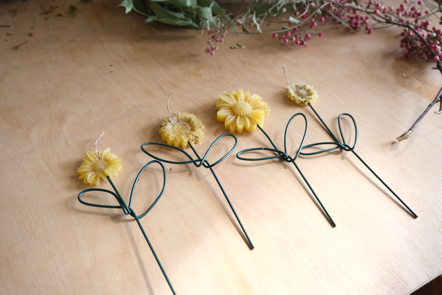 Flower candles
