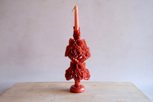 Terracotta Large Oaxaca Marigold Candle