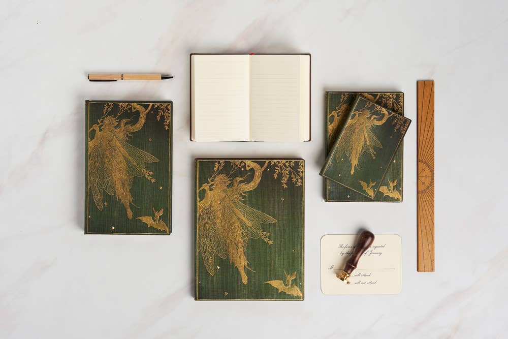 Paperblanks 2026 Olive Fairy Mini Daily Hardcover 12M Plnr