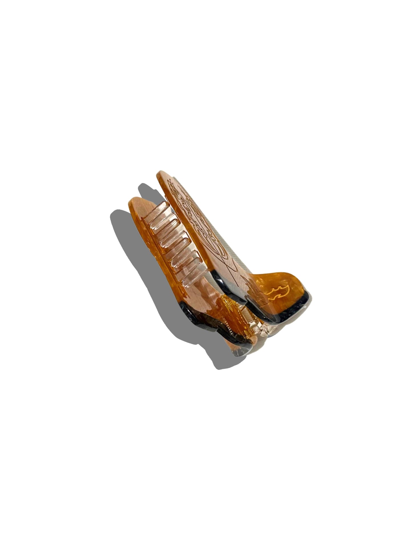 Hand-painted Western Cowboy Boot Claw Hair Clip | Eco