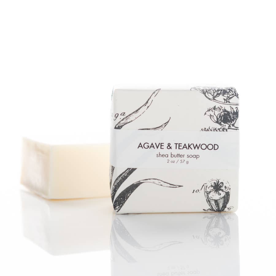 Agave & Teakwood - Petite Shea Butter Guest Soap