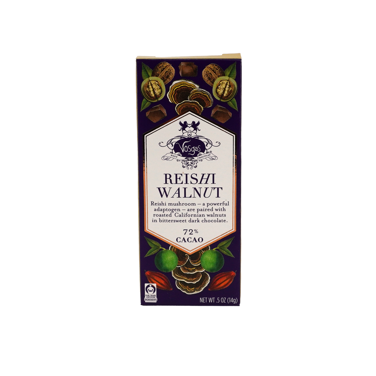 Reishi Walnut Chocolate Mini Bars