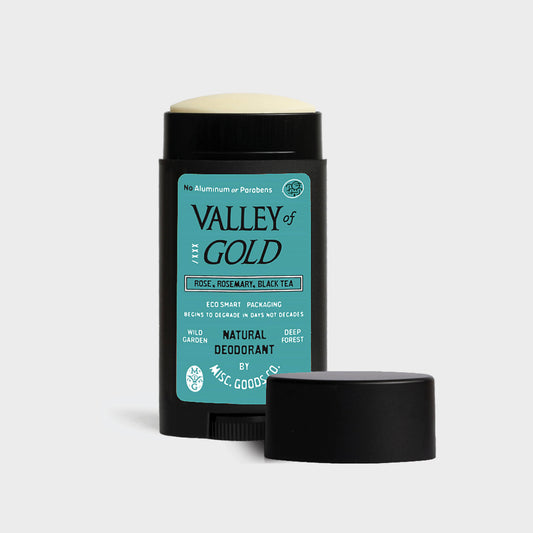 Valley of Gold Natural Deodorant – Wildflowers, Rose & Rosemary | Aluminum-Free, 2.65oz