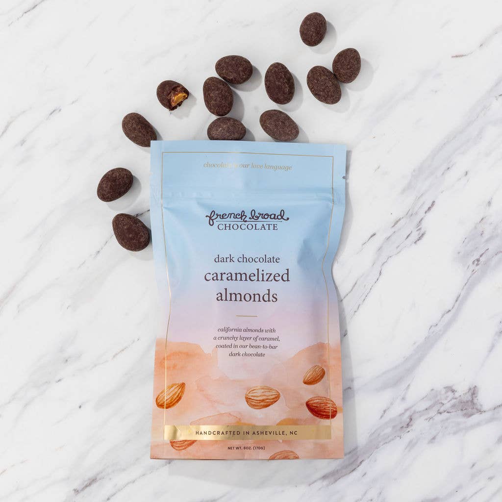 Dark Chocolate-Covered Caramelized Almonds - 6oz