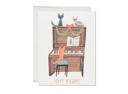 Kitty Carols holiday greeting card