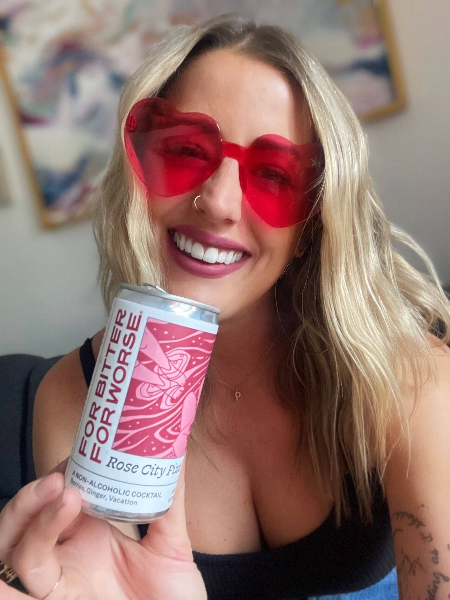 Rose City Fizz nonalcoholic cocktail mocktail Dry January