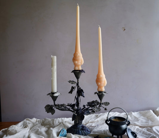 Gnome taper candle set