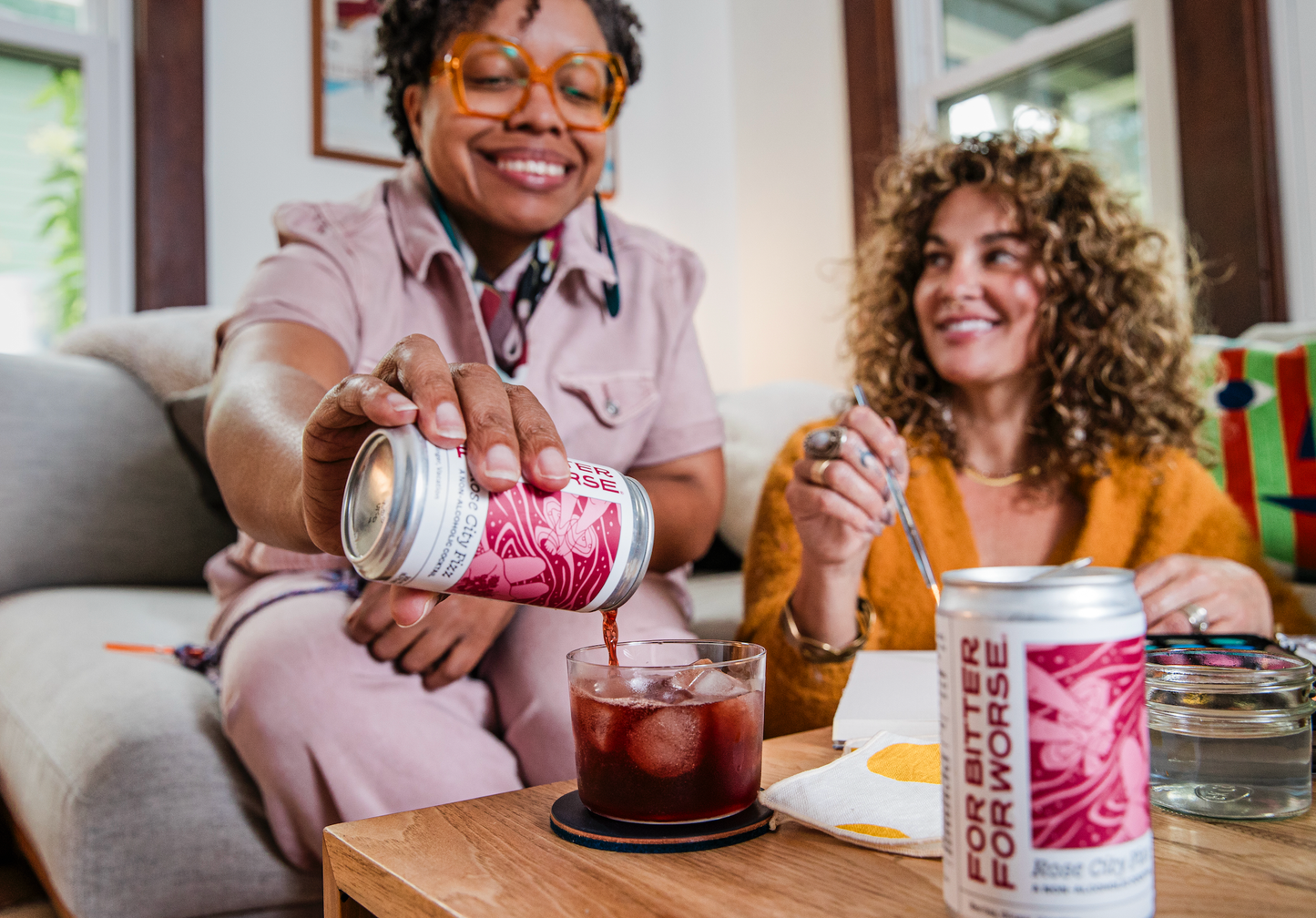 Rose City Fizz nonalcoholic cocktail mocktail Dry January
