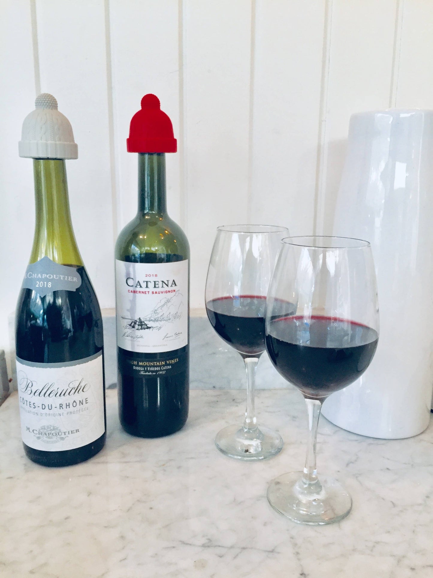 Bottle Stoppers | Beanie silicone knitted hats (2)