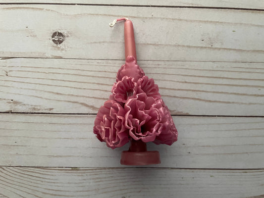 Mauve Oaxaca Marigold Day of the Dead Candle