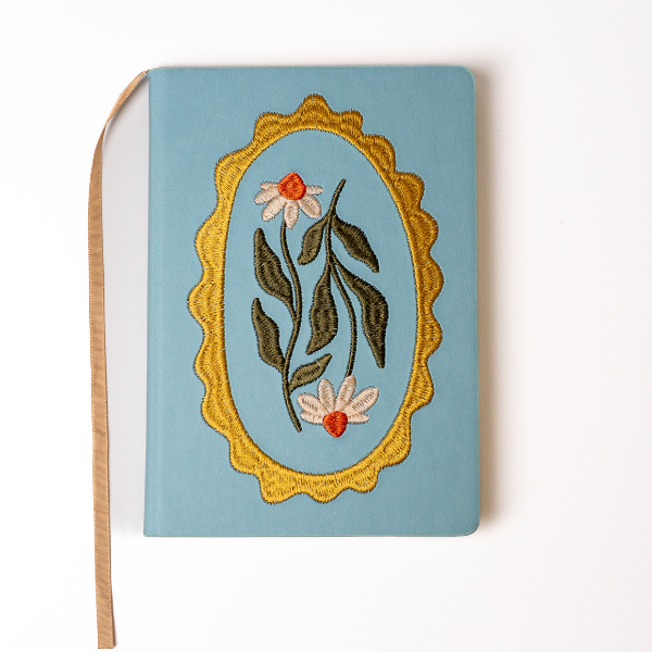 Daisy Frame Hardbound Embroidered Notebook HBE2393L