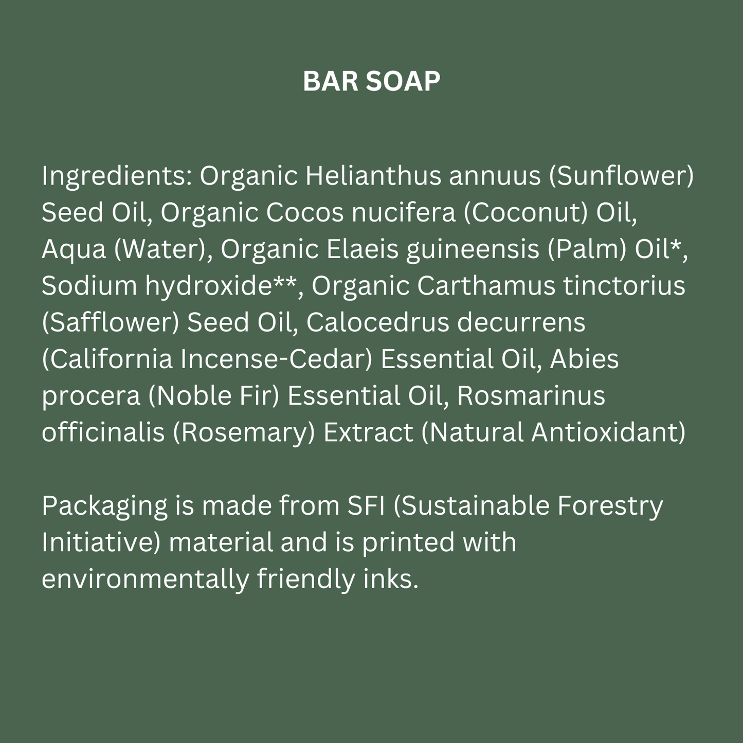 Big Sur Organic Bar Soap | Vegan Soap | Organic Soap | Clean