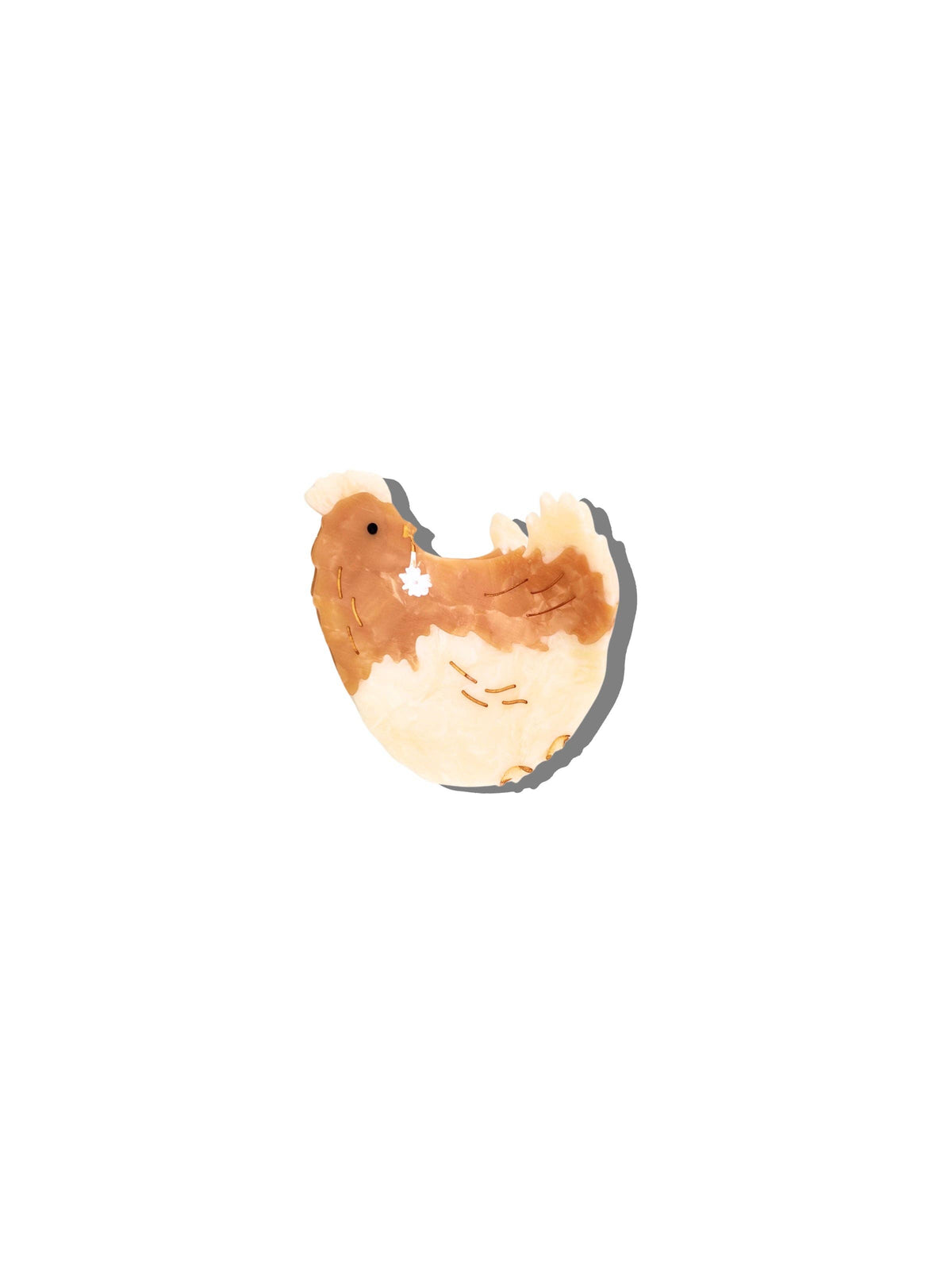 Hand-painted French Hen Claw Hair Clip | Eco-Friendly