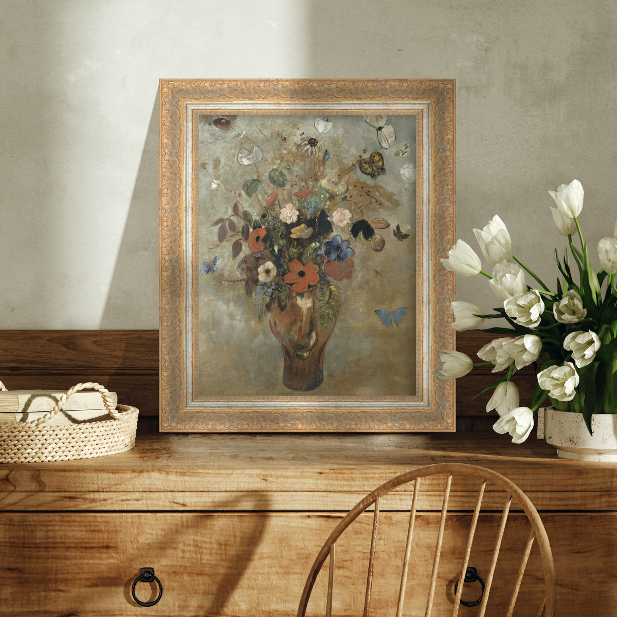 Flower Butterfly Vase