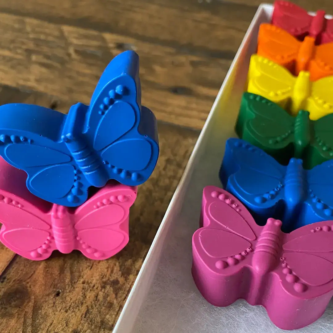 Butterflies Crayon Set - Handmade Non-Toxic Kids Gift