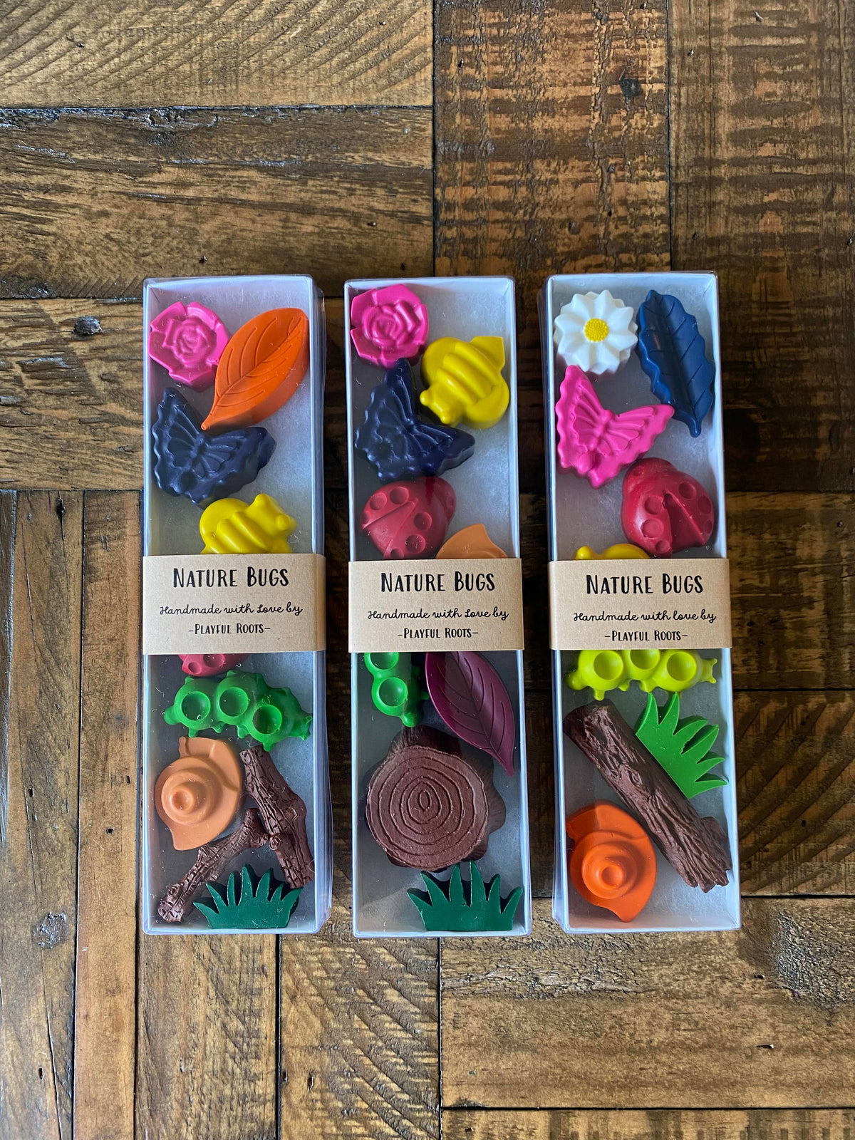 Nature Bugs Crayon Set - Handmade Non-Toxic Kids Gift