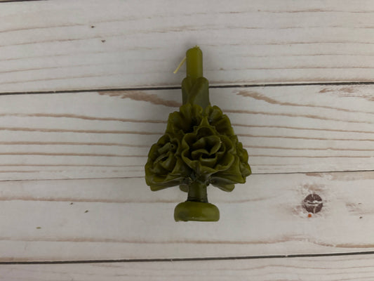Beeswax Mini Olive Oaxaca Multicolor Marigold Candle