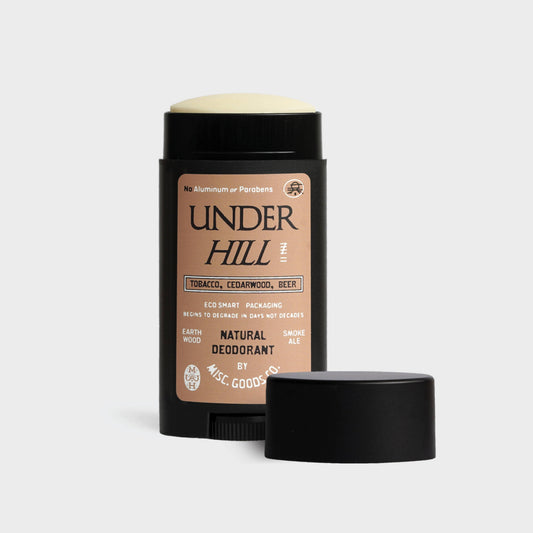 Underhill Natural Deodorant – Tobacco, Cedar & Ale | Aluminum-Free, 2.65oz