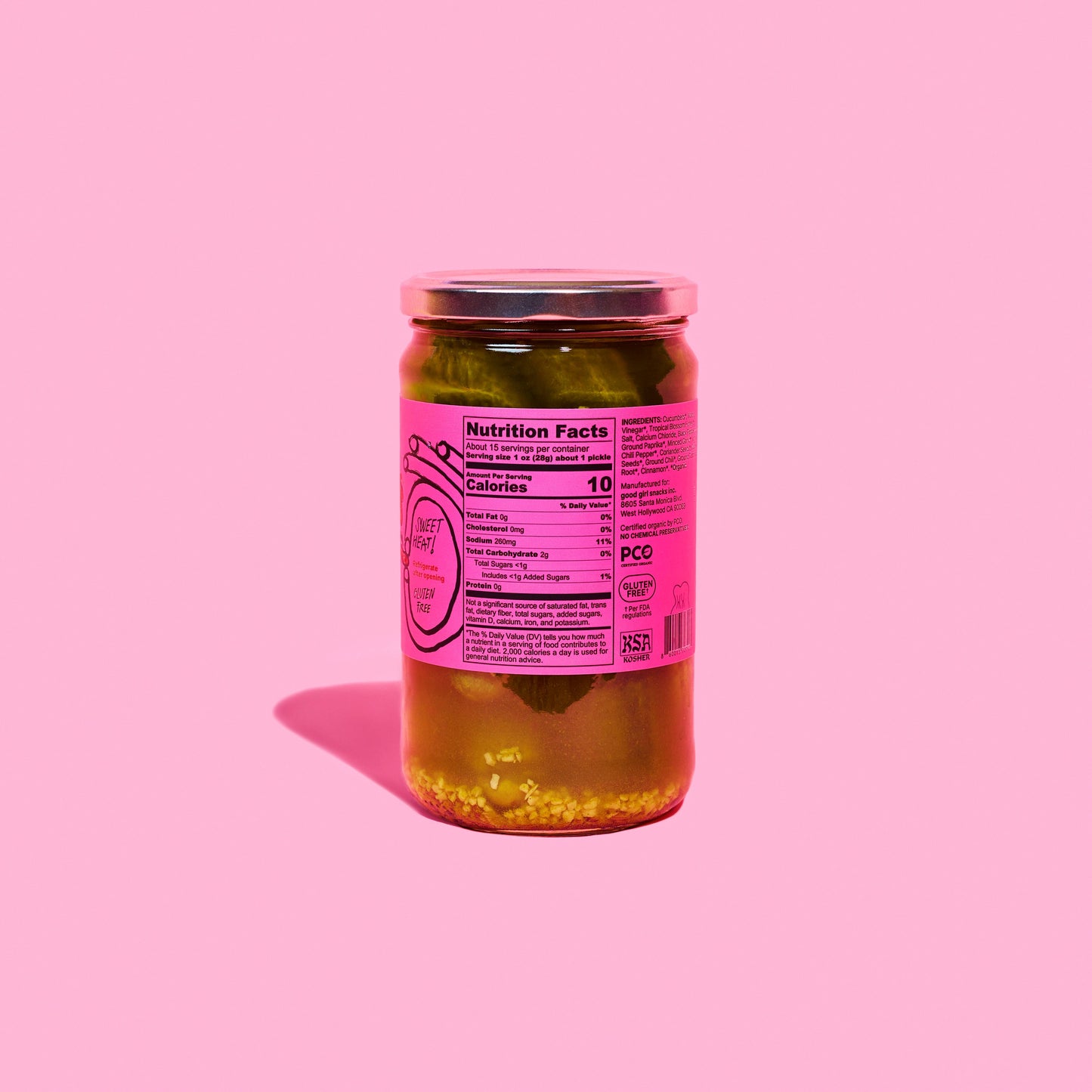 HOT GIRL PICKLES Honey Harissa (24oz Jar)