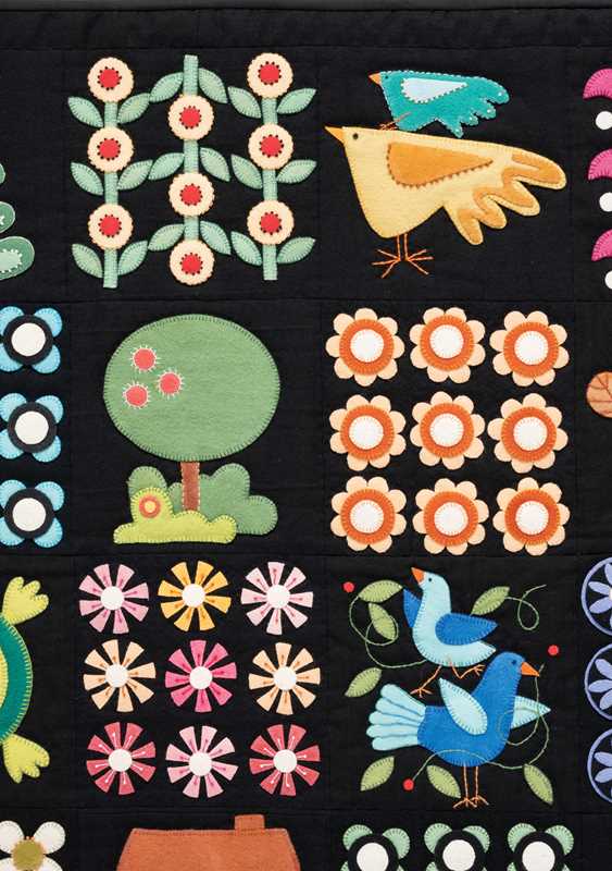 Folk Art Garden Applique Sampler by Erica Kaprow