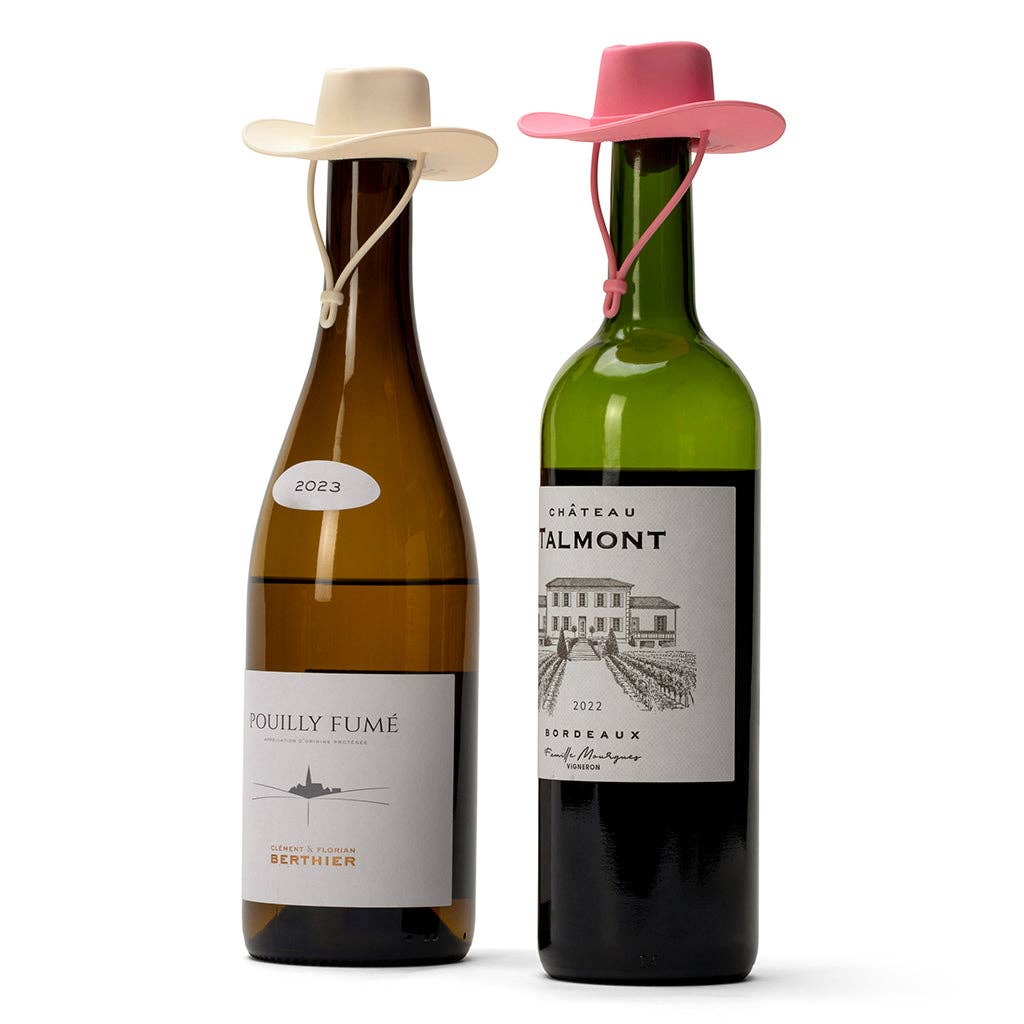 Cowgirl Hat Wine Bottle Stoppers - Set of 2 | Howdy Ma’am