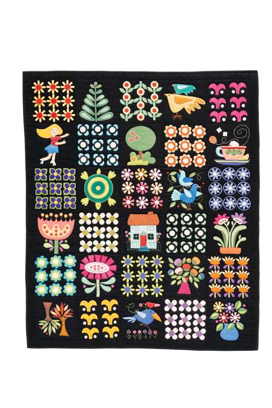 Folk Art Garden Applique Sampler by Erica Kaprow