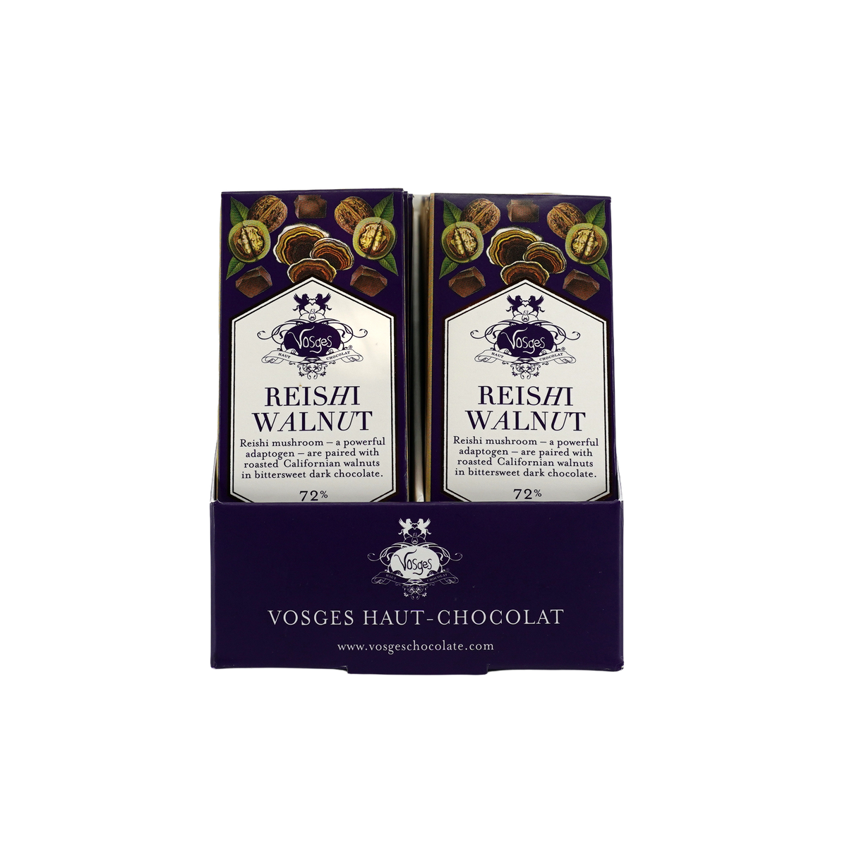 Reishi Walnut Chocolate Mini Bars