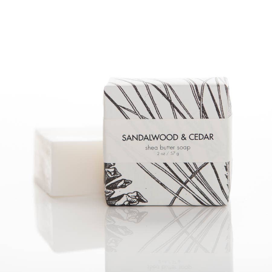 Sandalwood & Cedar - Petite Shea Butter Guest Soap
