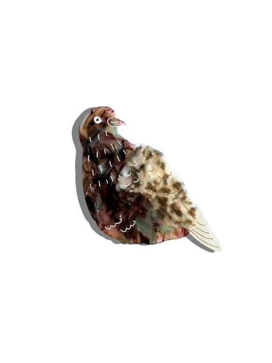 Hand-painted Pigeon Claw Hair Clip | Eco-Friendly