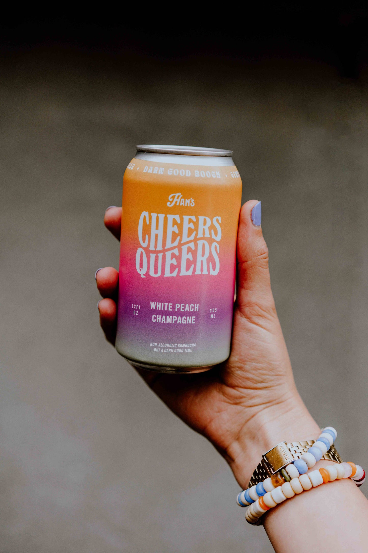Cheers Queers - White Peach Champagne Kombucha