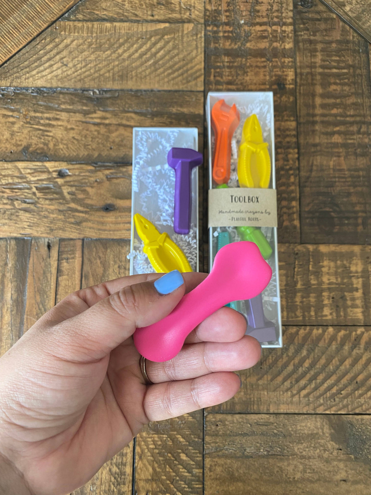 Toolbox Crayon Set - Handmade Non-Toxic Kids Gift