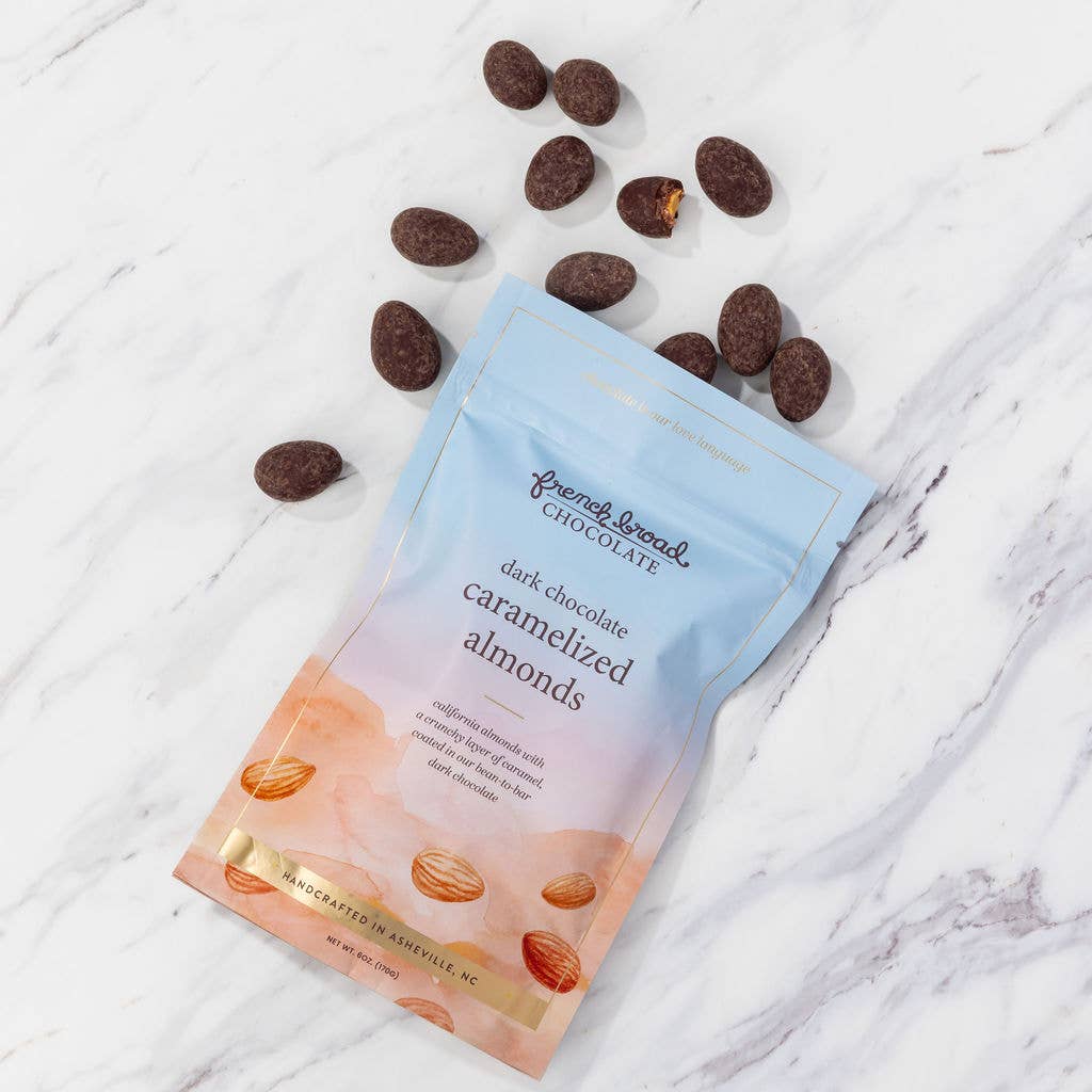 Dark Chocolate-Covered Caramelized Almonds - 6oz