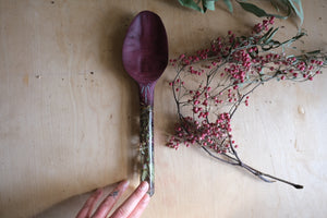 Purple Heart garden party spoon